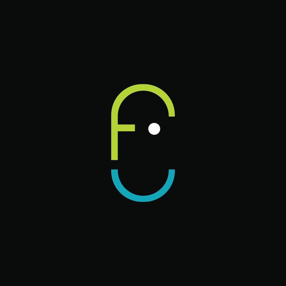 fu und uf Brief Logo Design template.fu,uf Initiale basierend Alphabet Symbol Logo Design vektor