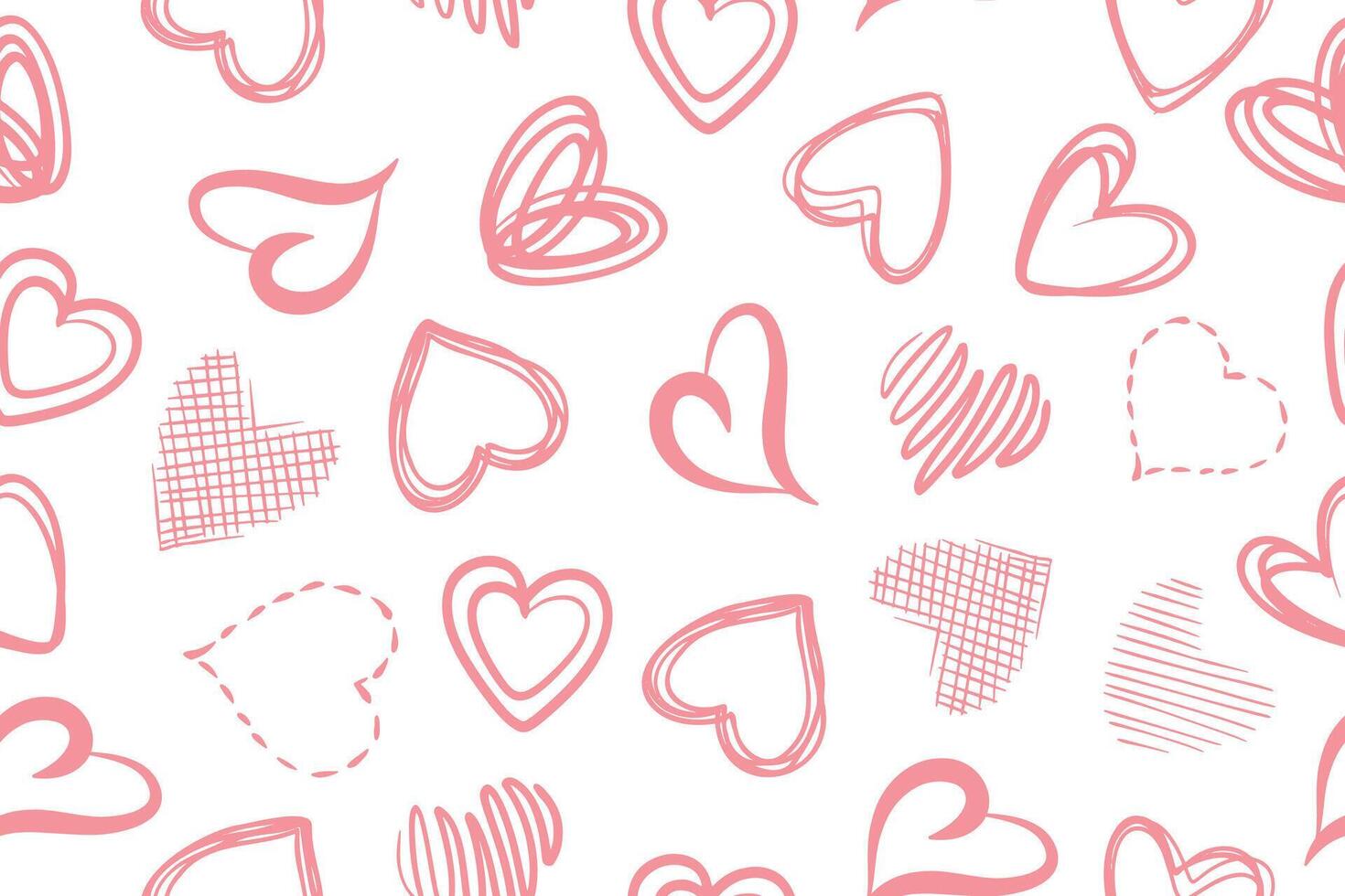 sömlös mönster av hjärtan. modern abstrakt bakgrund med vit hjärtan. vektor illustration