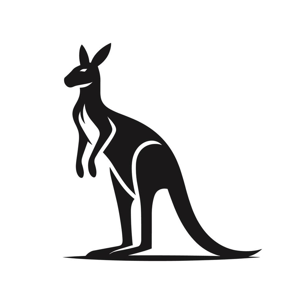 känguru vektor logotyp illustration