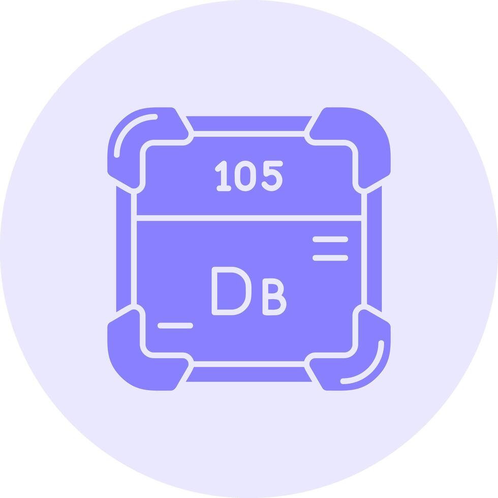 Dubnium solide Duo Melodie Symbol vektor