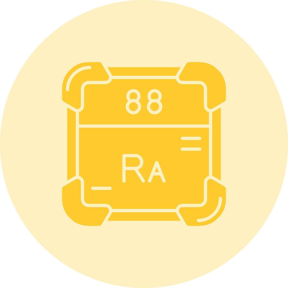 Radium solide Duo Melodie Symbol vektor