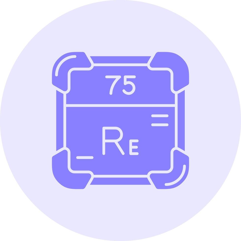 Rhenium solide Duo Melodie Symbol vektor