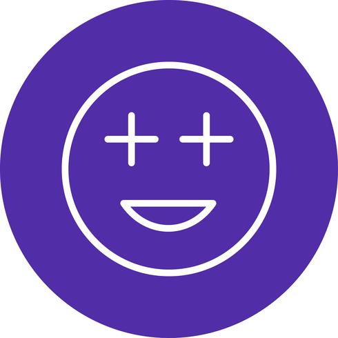 Positive Emoji-Vektor-Ikone vektor