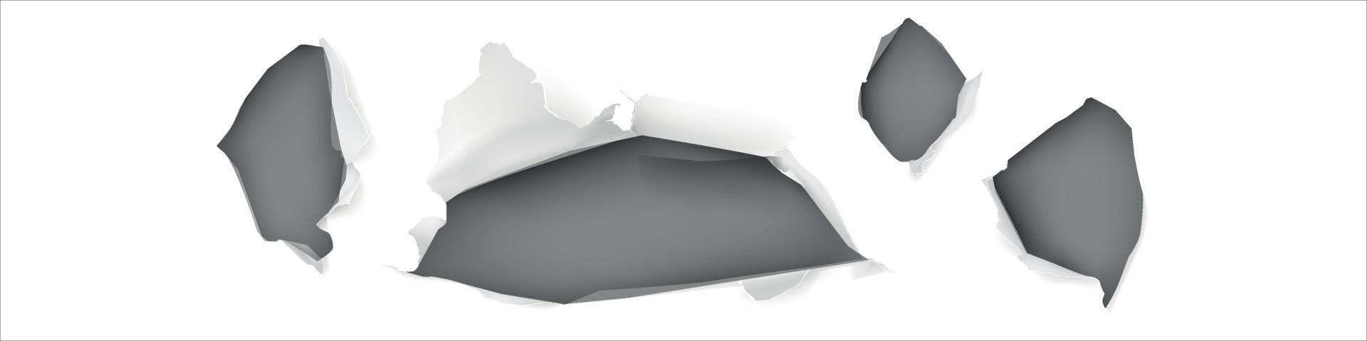 Hintergrund mit zerrissenen Papierstücken vektor