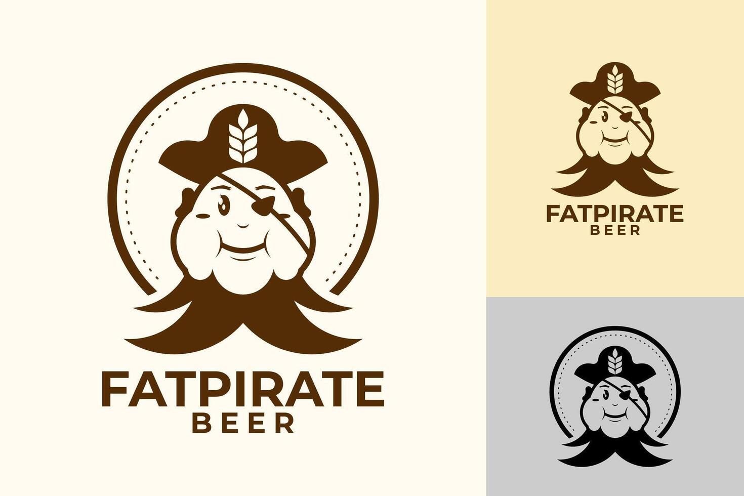 vektor öl vete pirater logotyp design