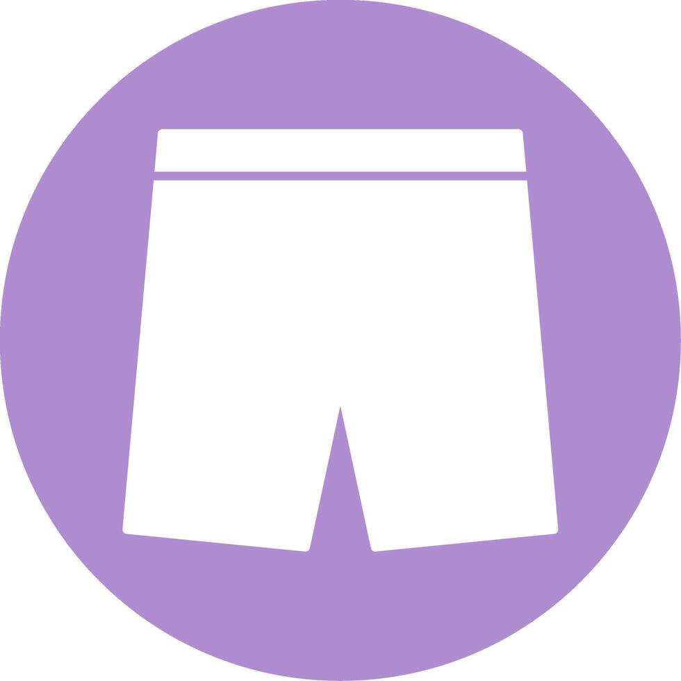 shorts glyf cirkel ikon vektor