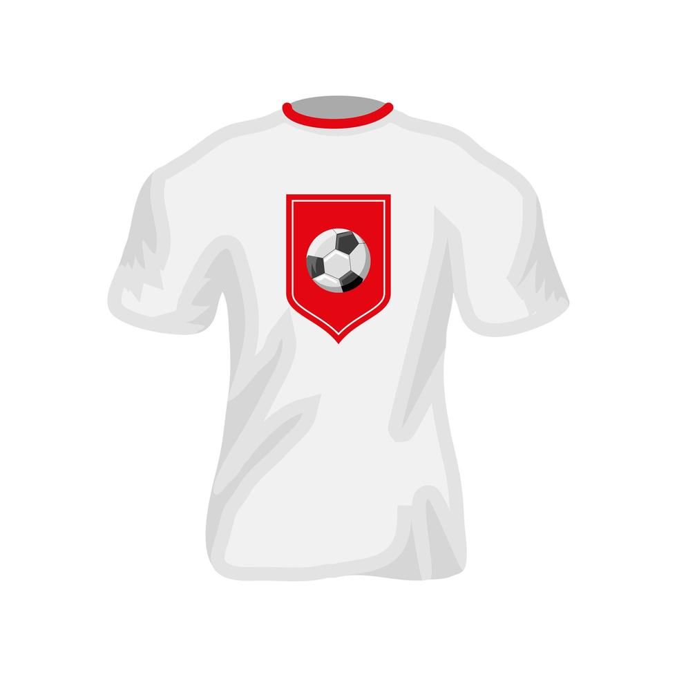 Fußballtrikot mit Emblem vektor