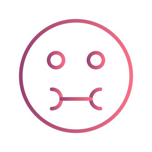 Kranke Emoji-Vektor-Ikone vektor