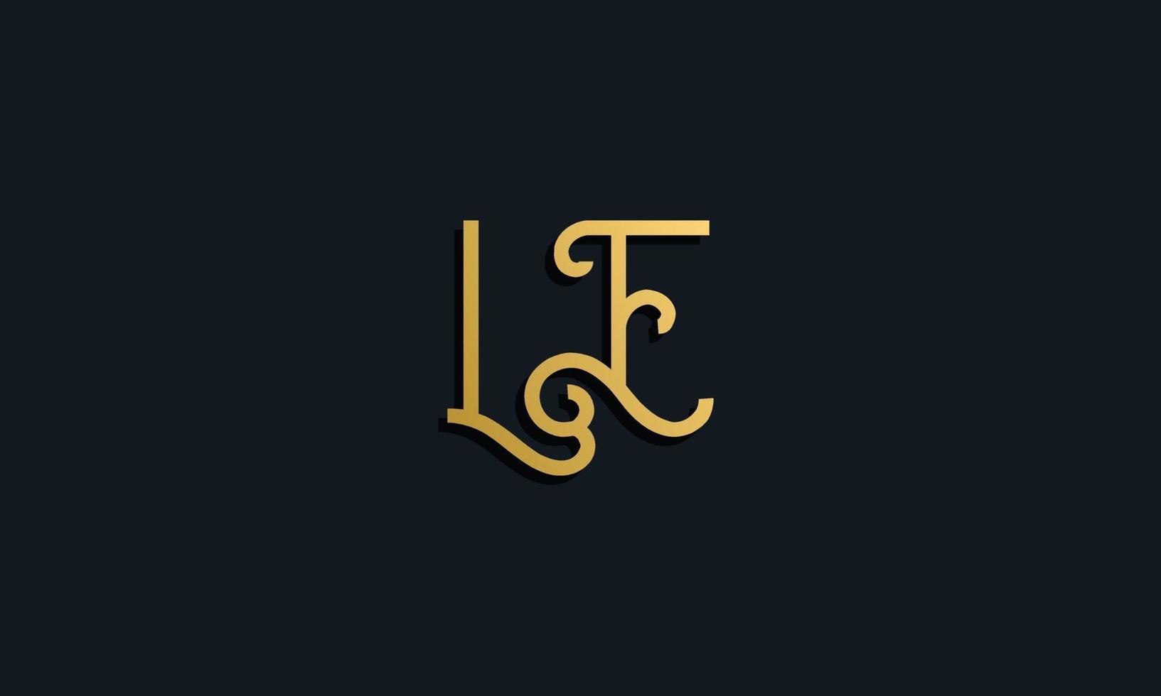 Luxusmode Anfangsbuchstabe le Logo. vektor