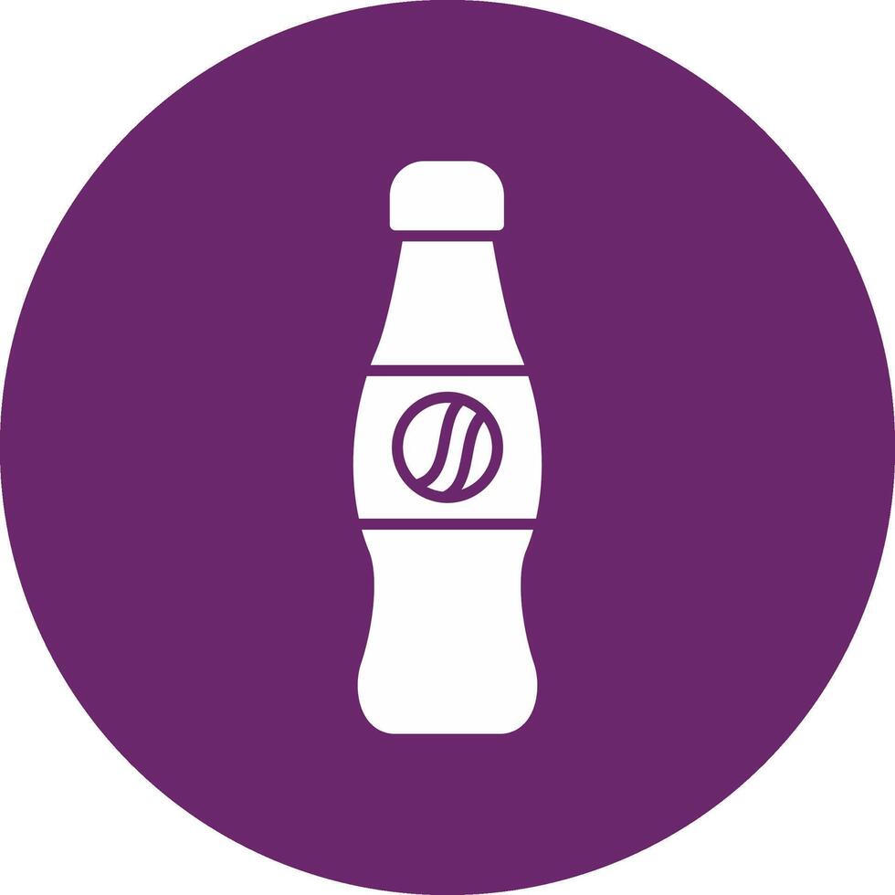 Cola Glyphe Kreis Symbol vektor