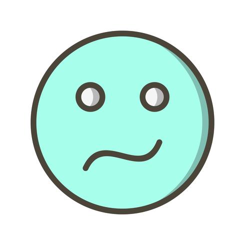 Verwirrte Emoji-Vektor-Ikone vektor