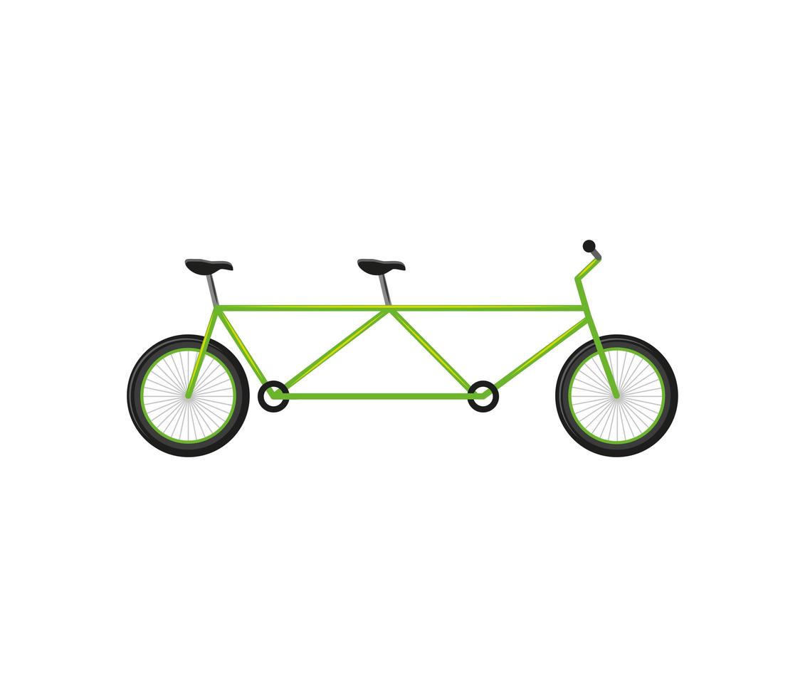 Tandem-Fahrradtransport vektor