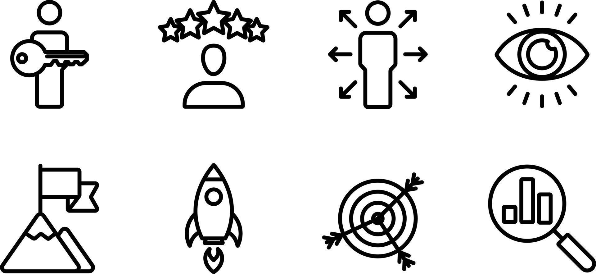 affärsresultat diagram diagramsuppsättning vektor