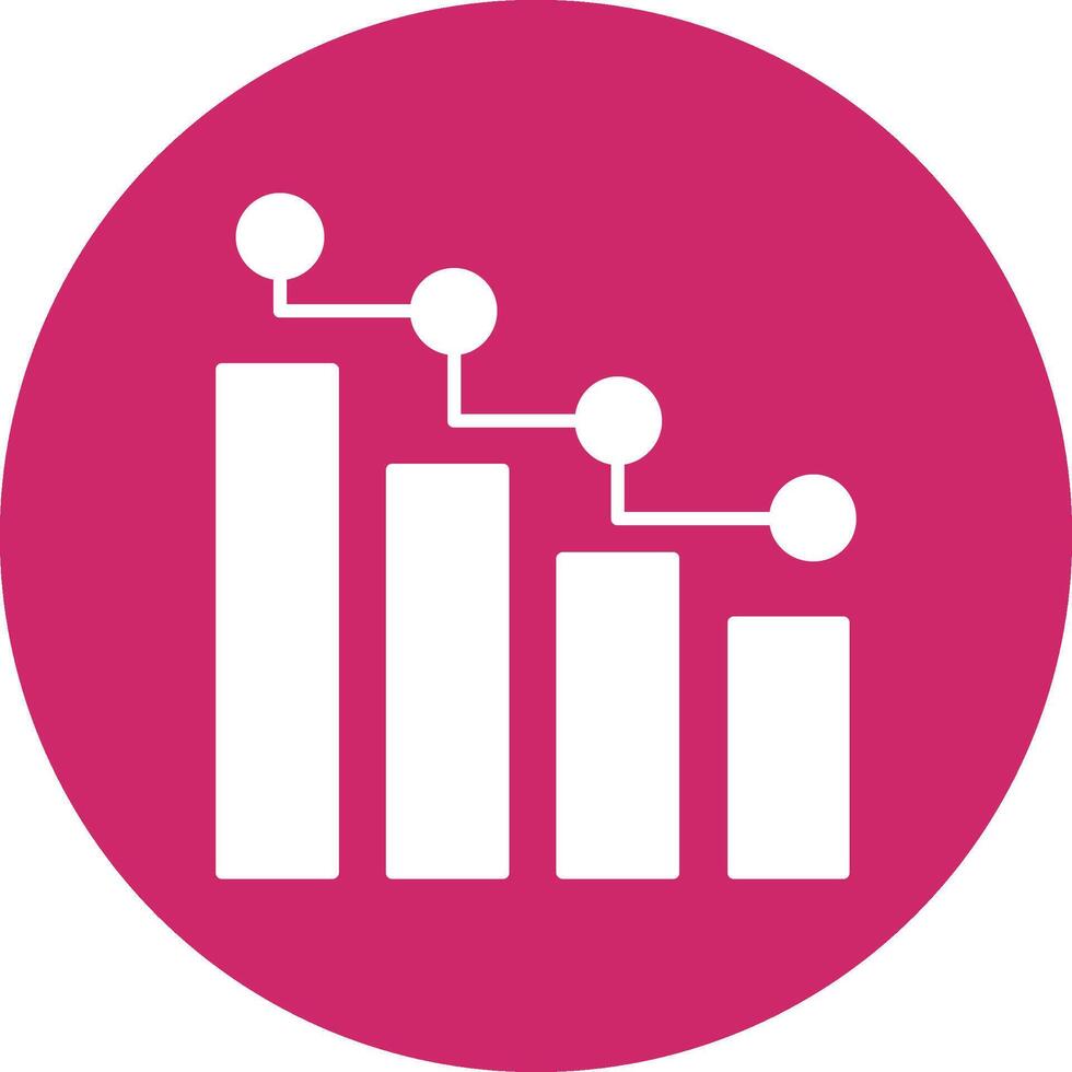 Statistiken Glyphe Kreis Symbol vektor