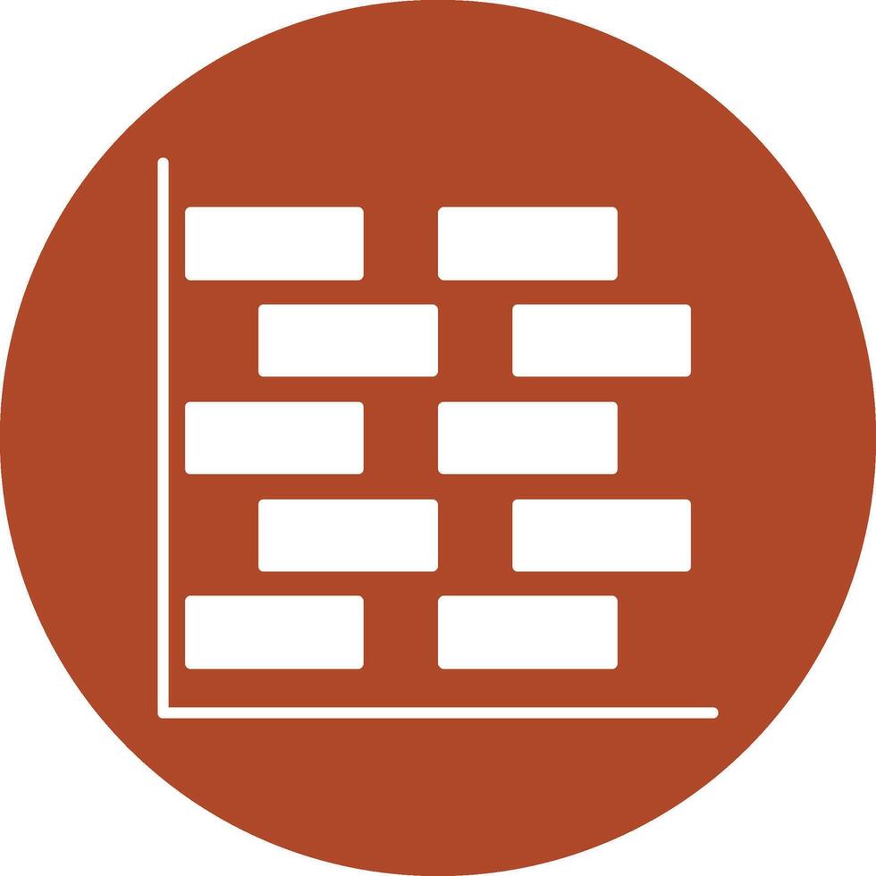 gantt Diagramm Glyphe Kreis Symbol vektor