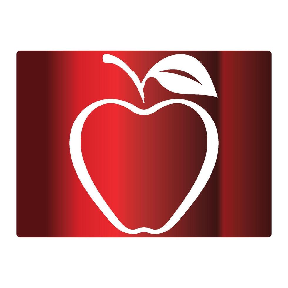 Gradient Farbe Apfel Hintergrund vektor