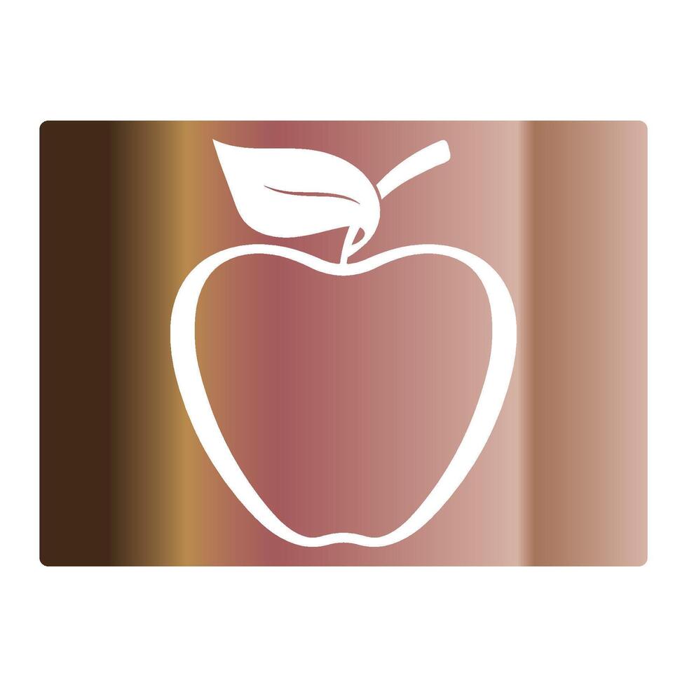 Gradient Farbe Apfel Hintergrund vektor