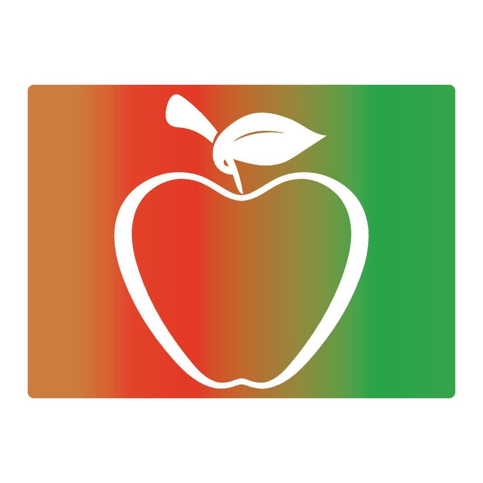 lutning Färg äpple bakgrund vektor