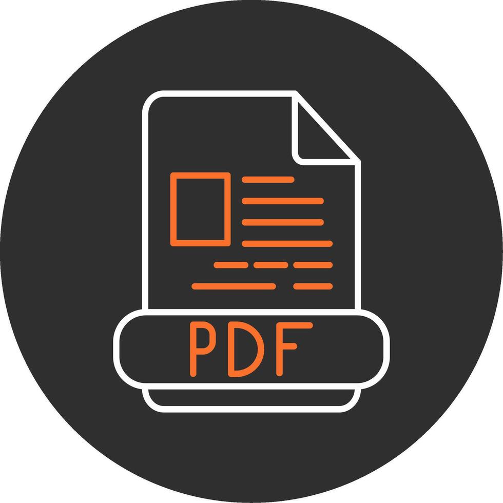 pdf Blau gefüllt Symbol vektor