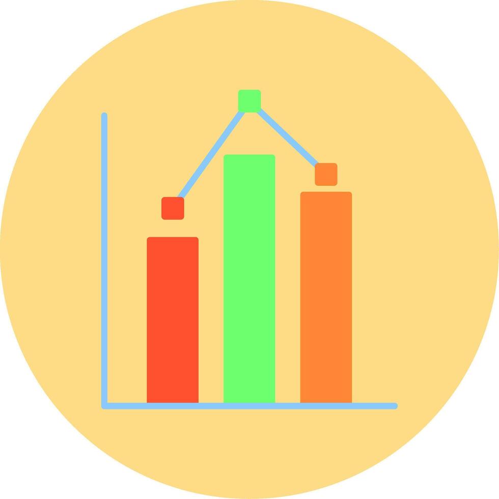 Statistiken eben Kreis Symbol vektor