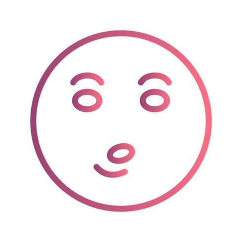 Pfeife Emoji-Vektor-Symbol vektor