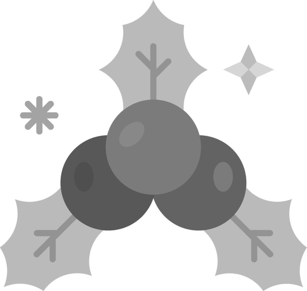 mistel grå skala ikon vektor
