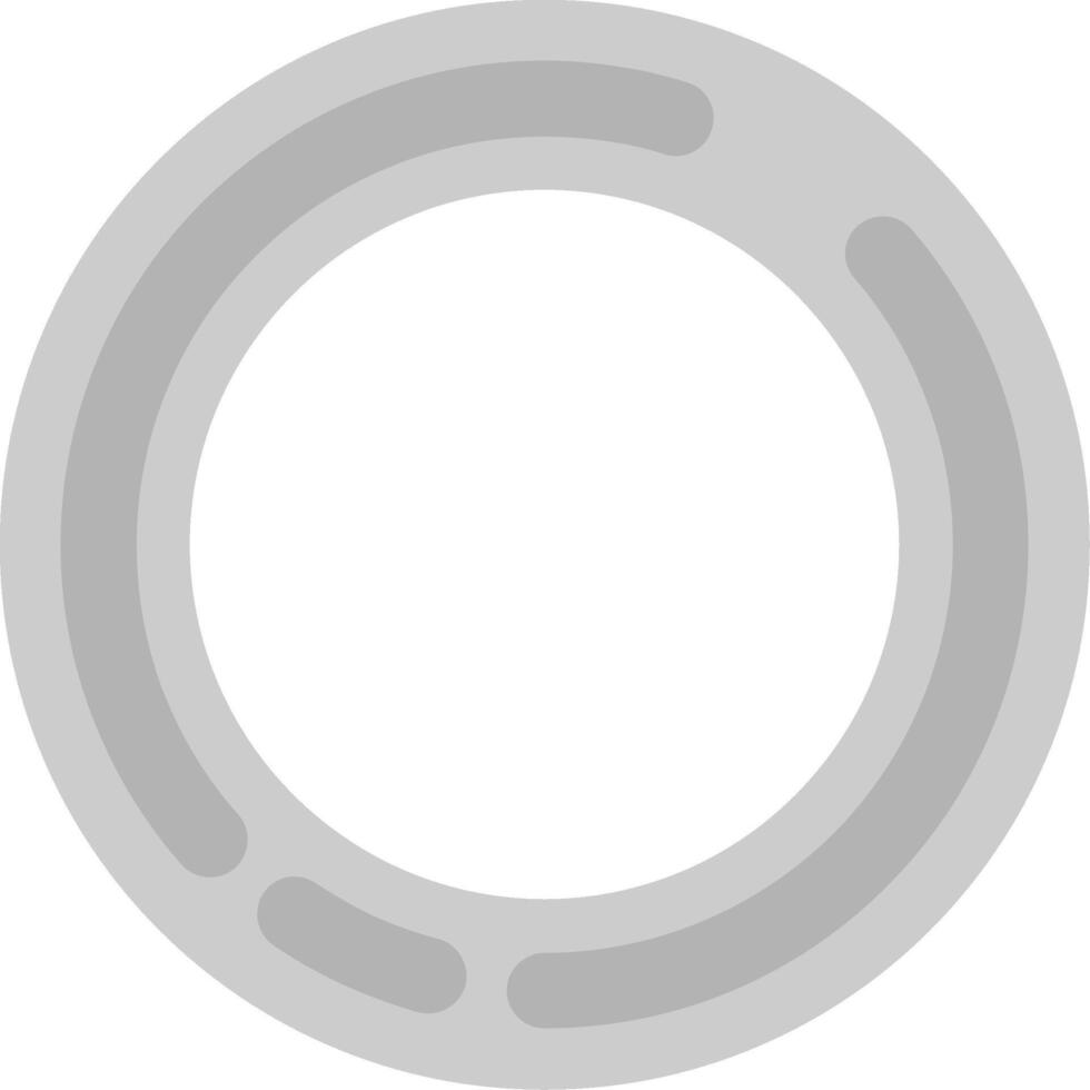 cirkel grå skala ikon vektor