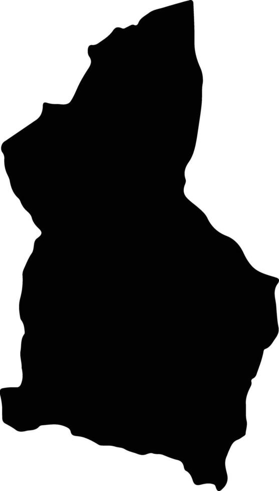 dodom vereinigt Republik von Tansania Silhouette Karte vektor