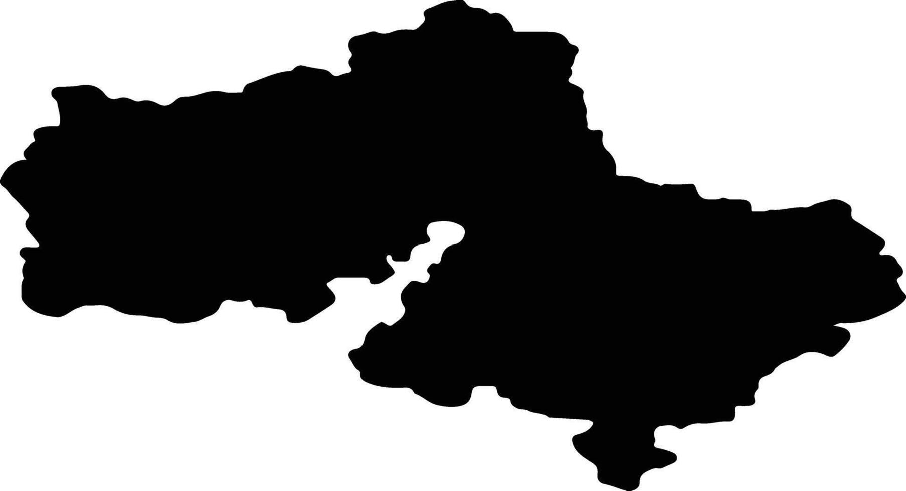 moskovsskaya ryssland silhuett Karta vektor