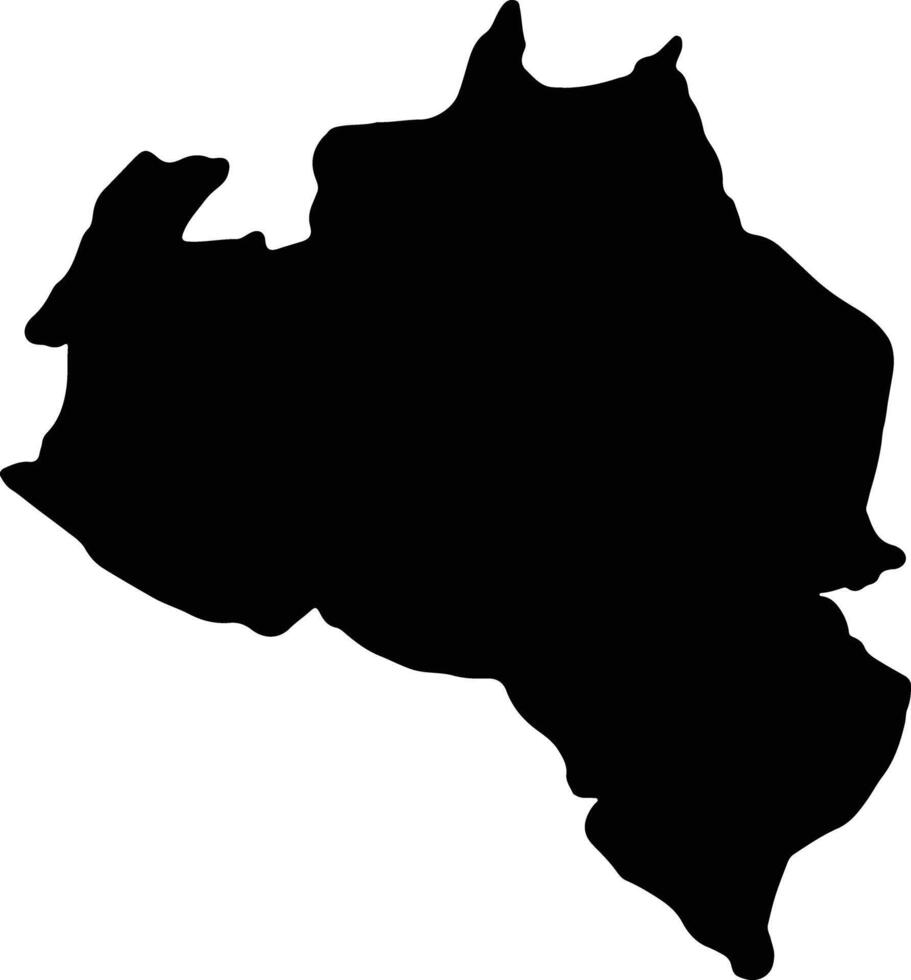 portugiesisch Venezuela Silhouette Karte vektor