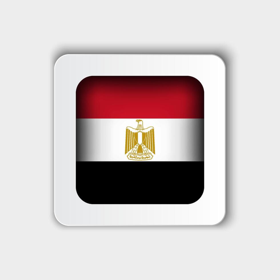 egypten flagga knapp platt design vektor