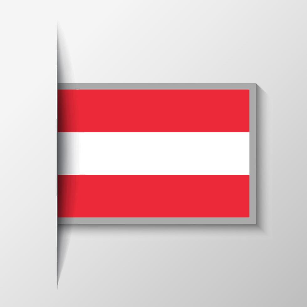 Vektor rechteckig Österreich Flagge Hintergrund