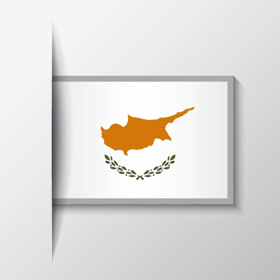Vektor rechteckig Zypern Flagge Hintergrund
