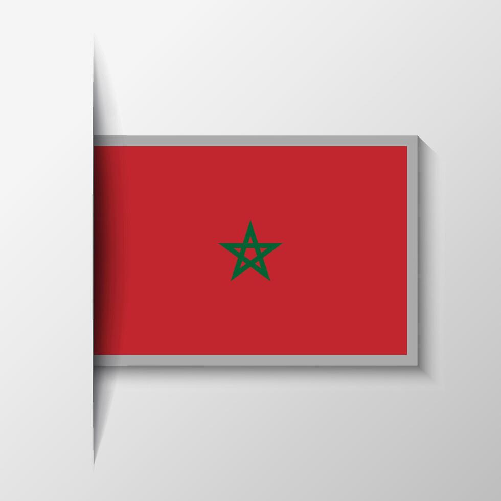 vektor rektangulär marocko flagga bakgrund