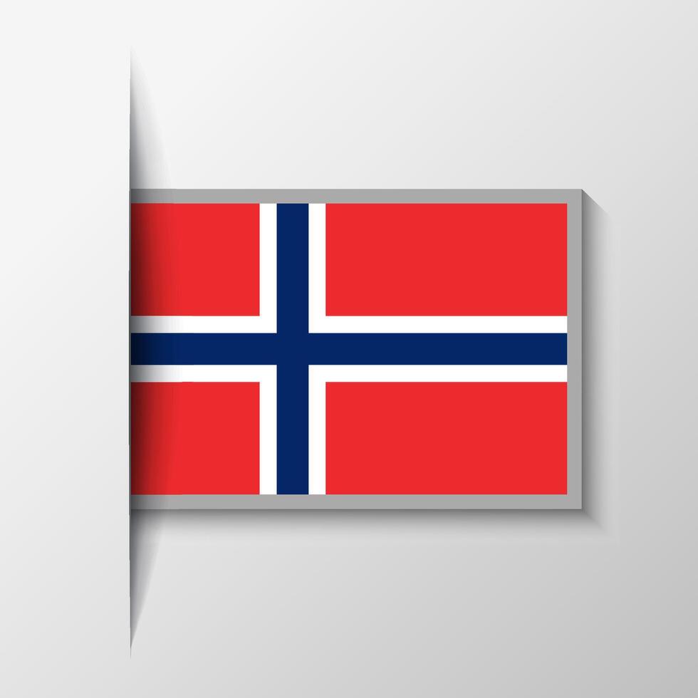 Vektor rechteckig Norwegen Flagge Hintergrund