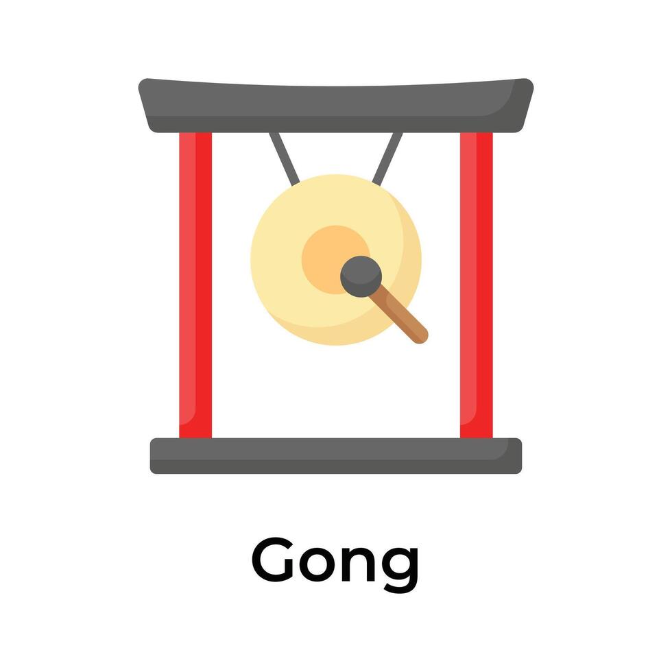 Chinesisch Glocke Vektor Symbol im modern und modisch Stil
