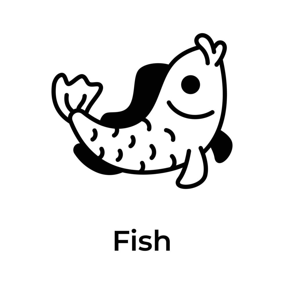 erhalten Ihre Hände auf diese schön entworfen Symbol von Goldfisch oben zum Prämie verwenden vektor