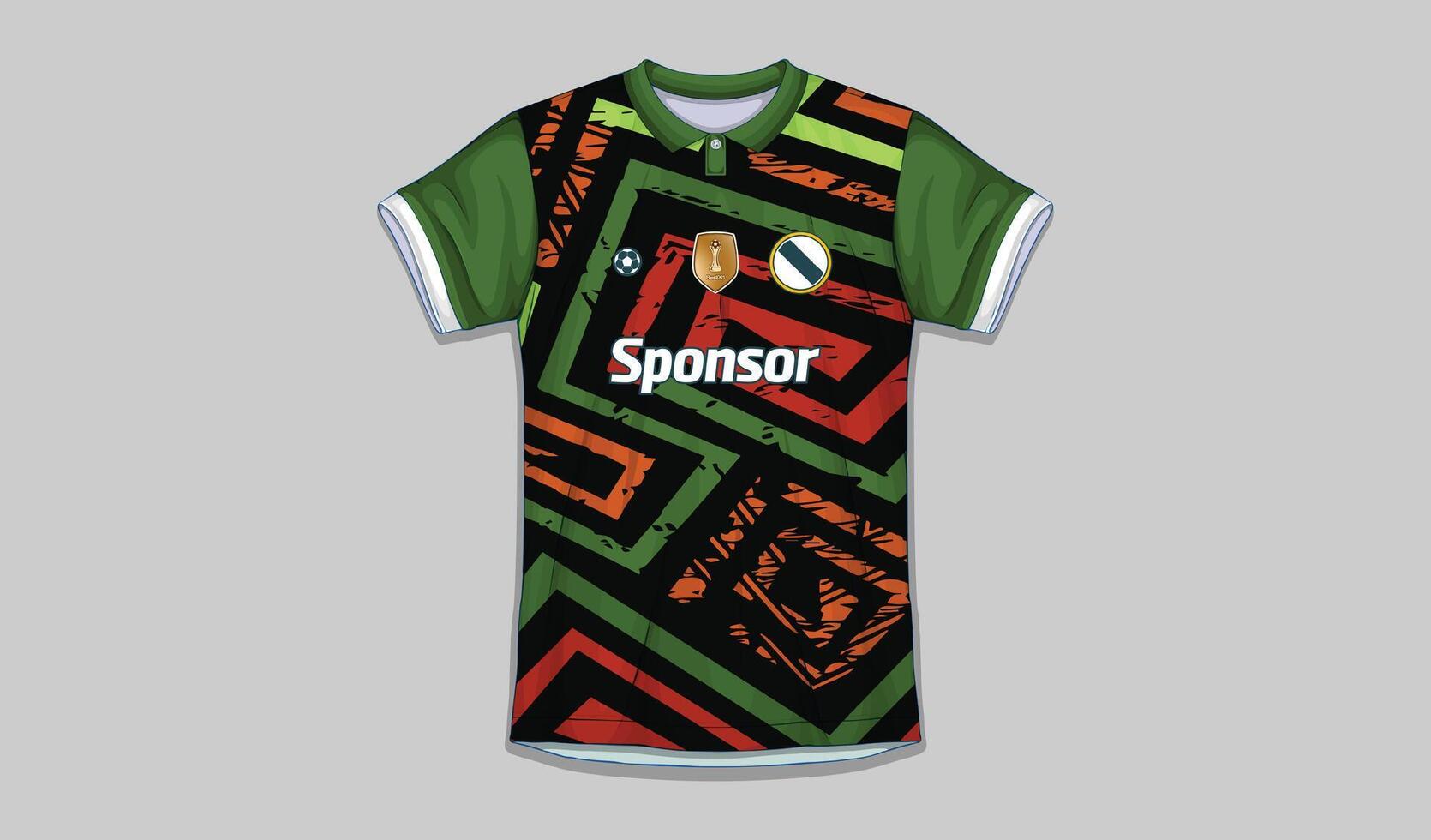 Vektor Sport Hemd Design bereit zu drucken - - Fußball Hemd zum Sublimation