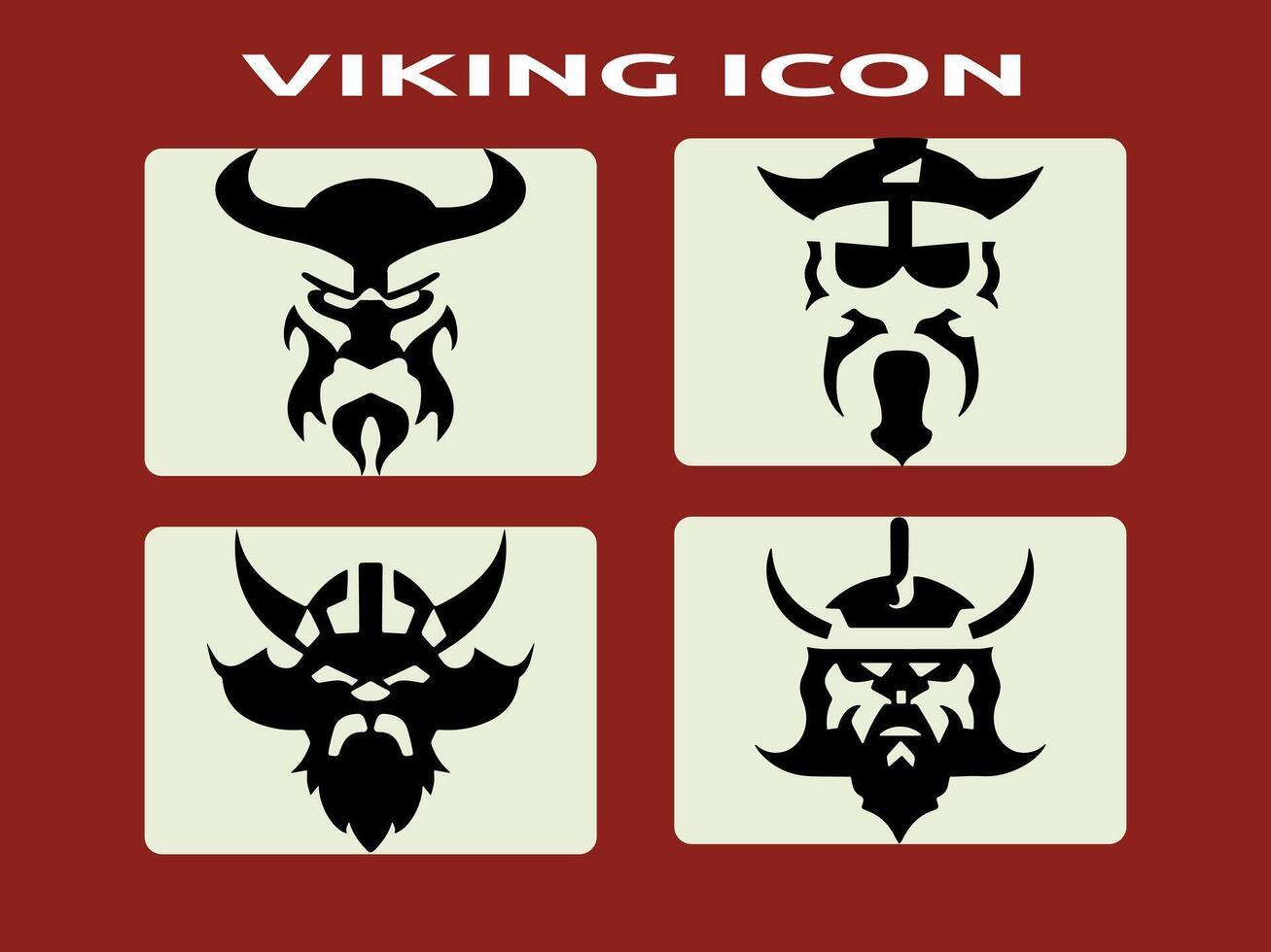 viking logotyp design ikon symbol vektor mall. mänsklig viking logotyp vektor.