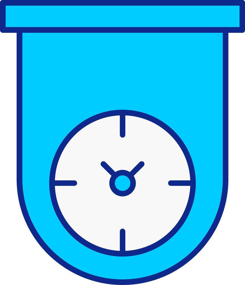 Küche Timer Blau gefüllt Symbol vektor