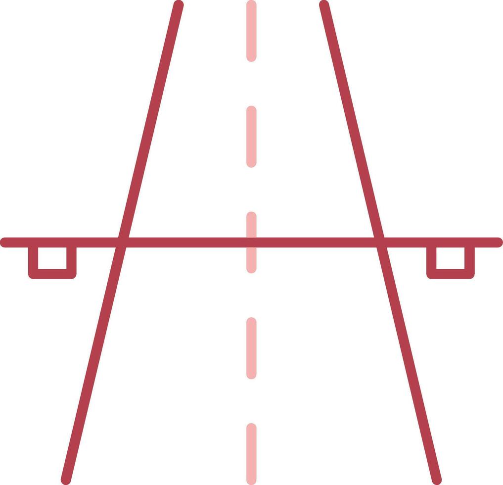 Autobahn solide zwei Farbe Symbol vektor