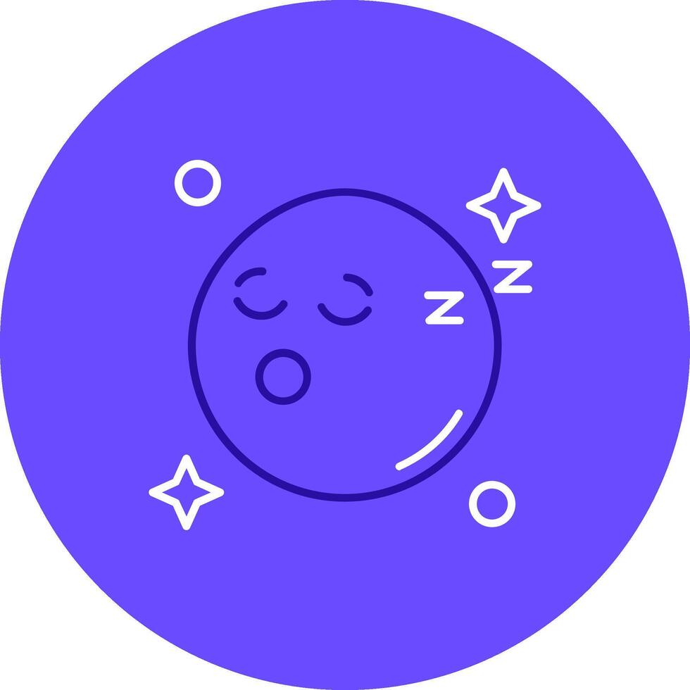 sömn duo ställa in Färg cirkel ikon vektor