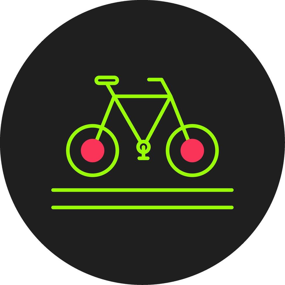 Fahrrad Glyphe Kreis Symbol vektor