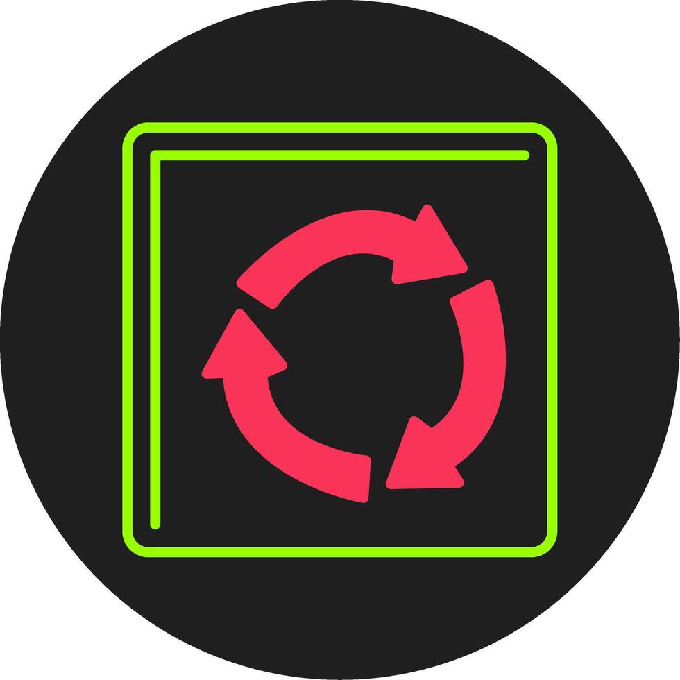 rondell glyf cirkel ikon vektor