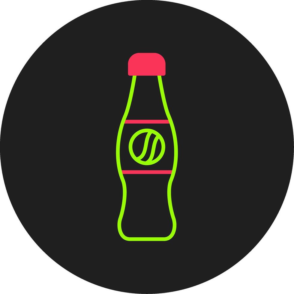 Cola Glyphe Kreis Symbol vektor