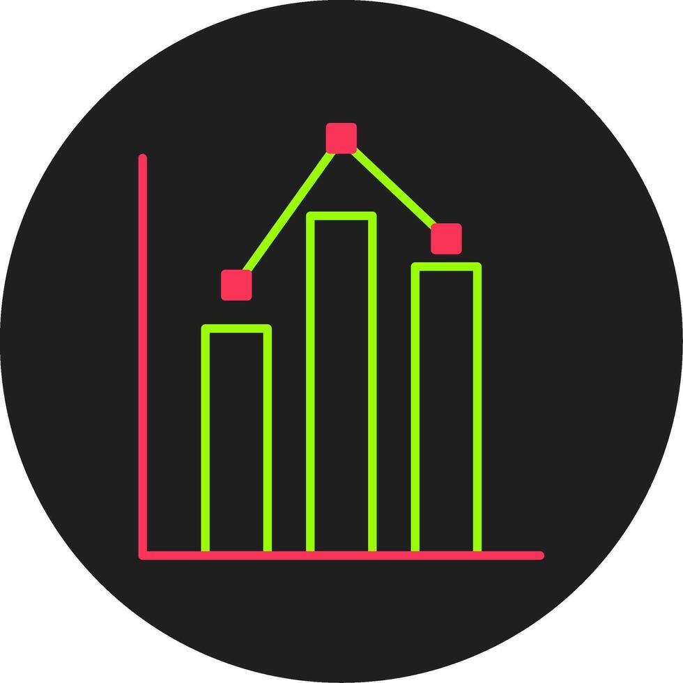 Statistik-Glyphe-Kreis-Symbol vektor