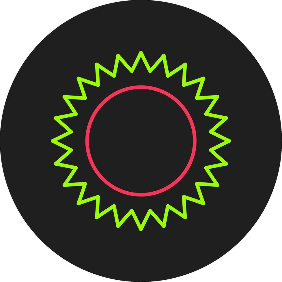 Sonne Glyphe Kreissymbol vektor