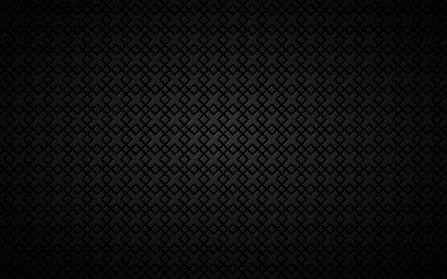 schwarzer abstrakter Hintergrund bestehend aus Quadraten. moderne Technologie dunkles Design. geometrische Vektorillustration. Metallgitter Textur vektor