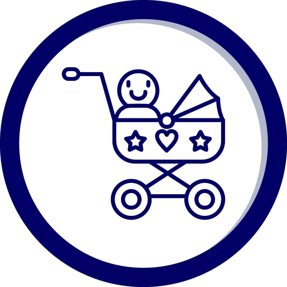 Baby Wagen vecto Symbol vektor