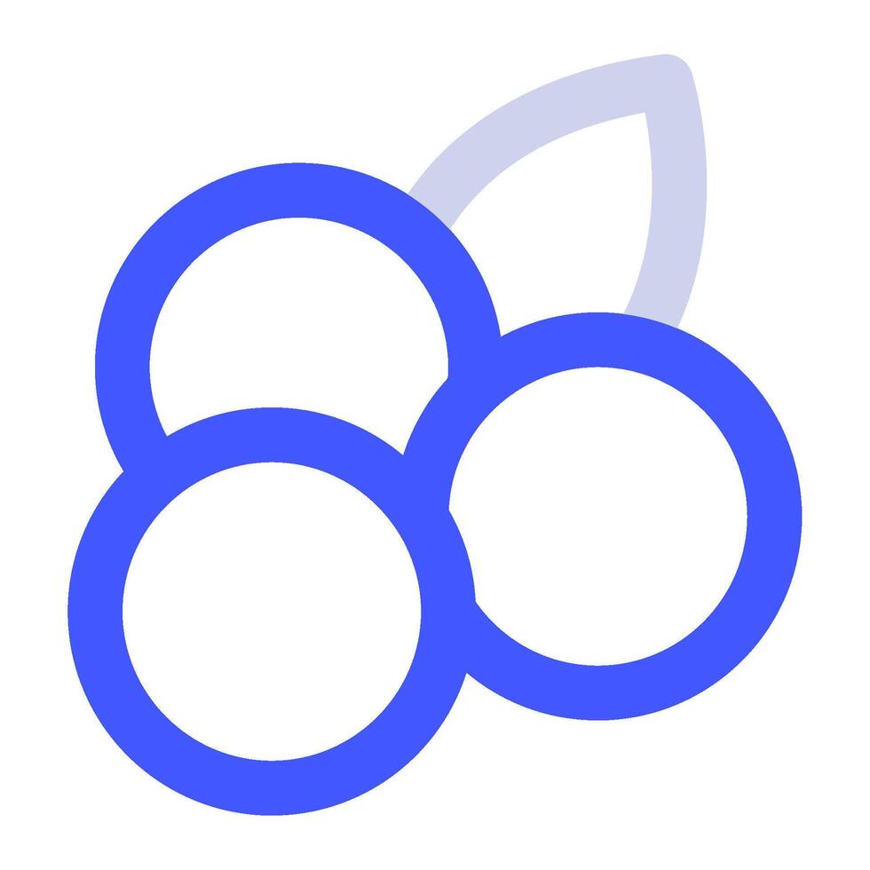 blåbär ikon mat och drycker för webb, app, uiux, infografik, etc vektor